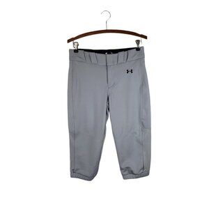 NWT Under Armour Vanish Softball Pants Cropped Gray Style 1356903 Size Small